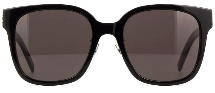 Saint Laurent SLM105/F 006 Square Polarized Sunglasses - Black