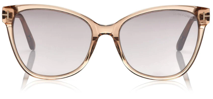 TOM FORD ANI 45G Cat Eye Sunglasses - Clear