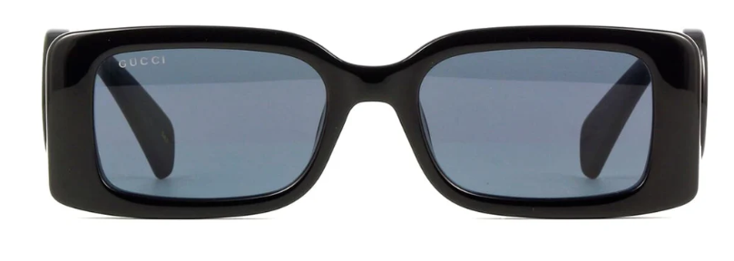 GUCCI GG1325S 001 Rectangle Sunglasses - Black