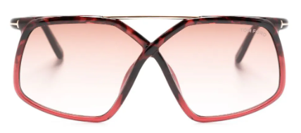Tom Ford MERYL W FT1038 56Z Navigator Sunglasses - Havana