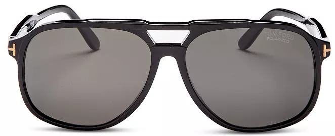 TOM FORD RAOUL 01D Navigator Polarized Sunglasses - Black