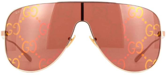 GUCCI GG1436S 003 Shield Sunglasses - Gold