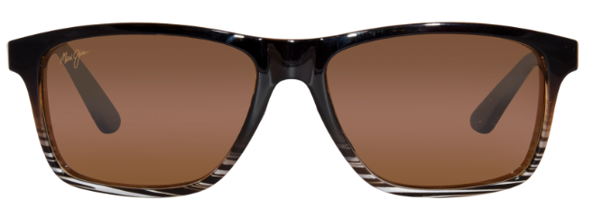 Maui Jim ONSHORE Rectangle Polarized Sunglasses - Chocolate Fade