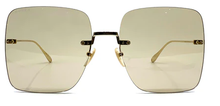 GUCCI GG1147S 003 Square Sunglasses - Gold