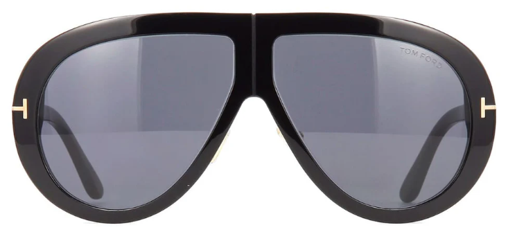 TOM FORD TROY 01A Aviator Sunglasses - Black