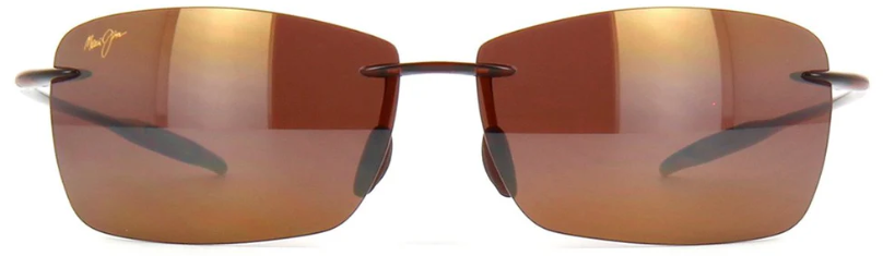 Maui Jim LIGHTHOUSE Polarized Rectangle Sunglasses - Brown