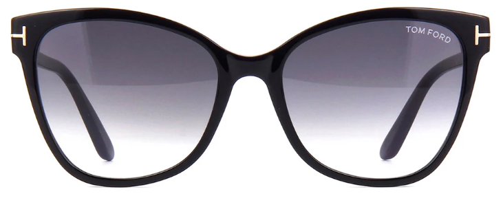 TOM FORD ANI 01B Cat Eye Sunglasses - Black