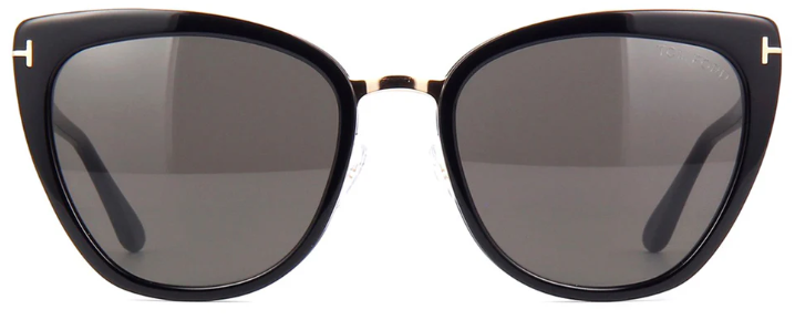 TOM FORD SIMONA 01A Cat Eye Sunglasses - Black