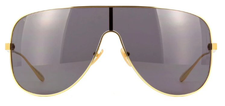 GUCCI GG1436S 001 Shield Sunglasses - Gold