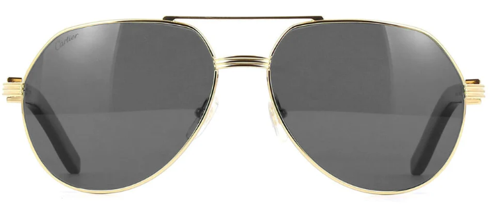 Cartier CT0272S 001 Buffalo Polarized Sunglasses - Gold