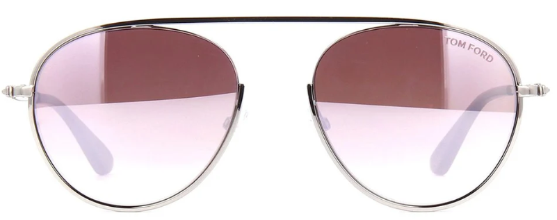 TOM FORD KEITH 16Z Aviator Sunglasses - Silver