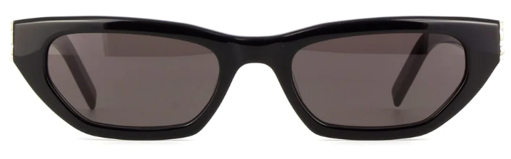 Saint Laurent SLM126 001 Geometric Sunglasses - Black