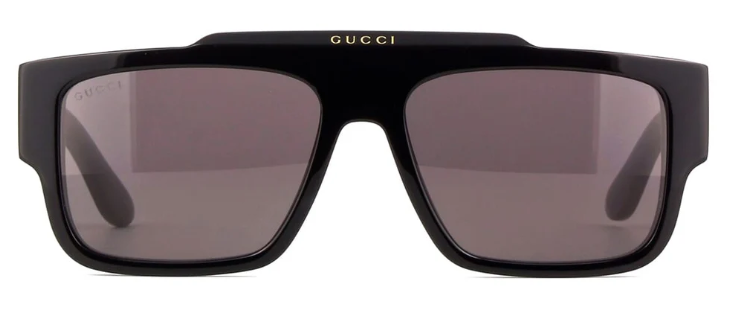 GUCCI GG1460S 001 Flattop Sunglasses - Black