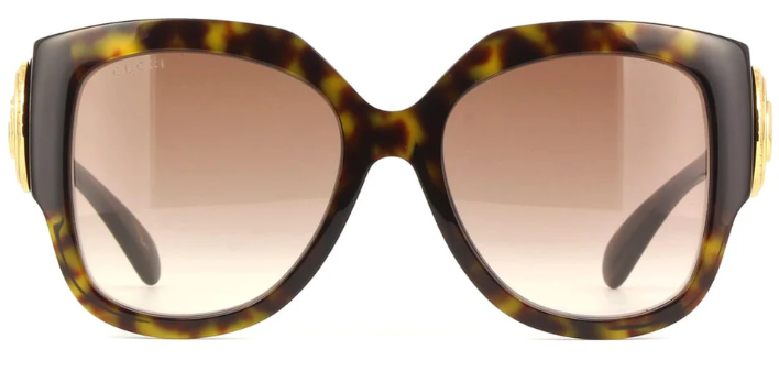 GUCCI GG1407S 003 Butterfly Sunglasses - Havana