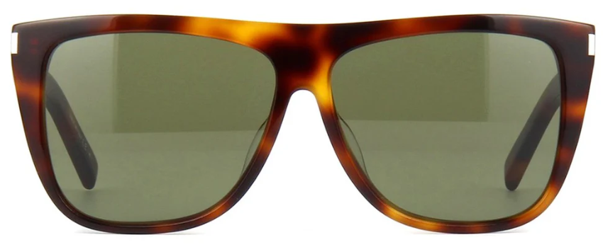 Saint Laurent SL1F 003 Flattop Sunglasses - Havana