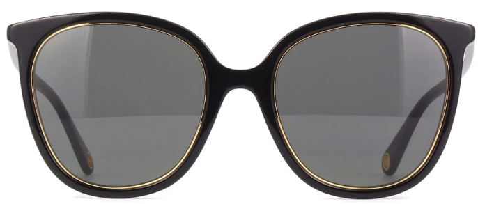 GUCCI GG1076S 001 Cat Eye Sunglasses - Black