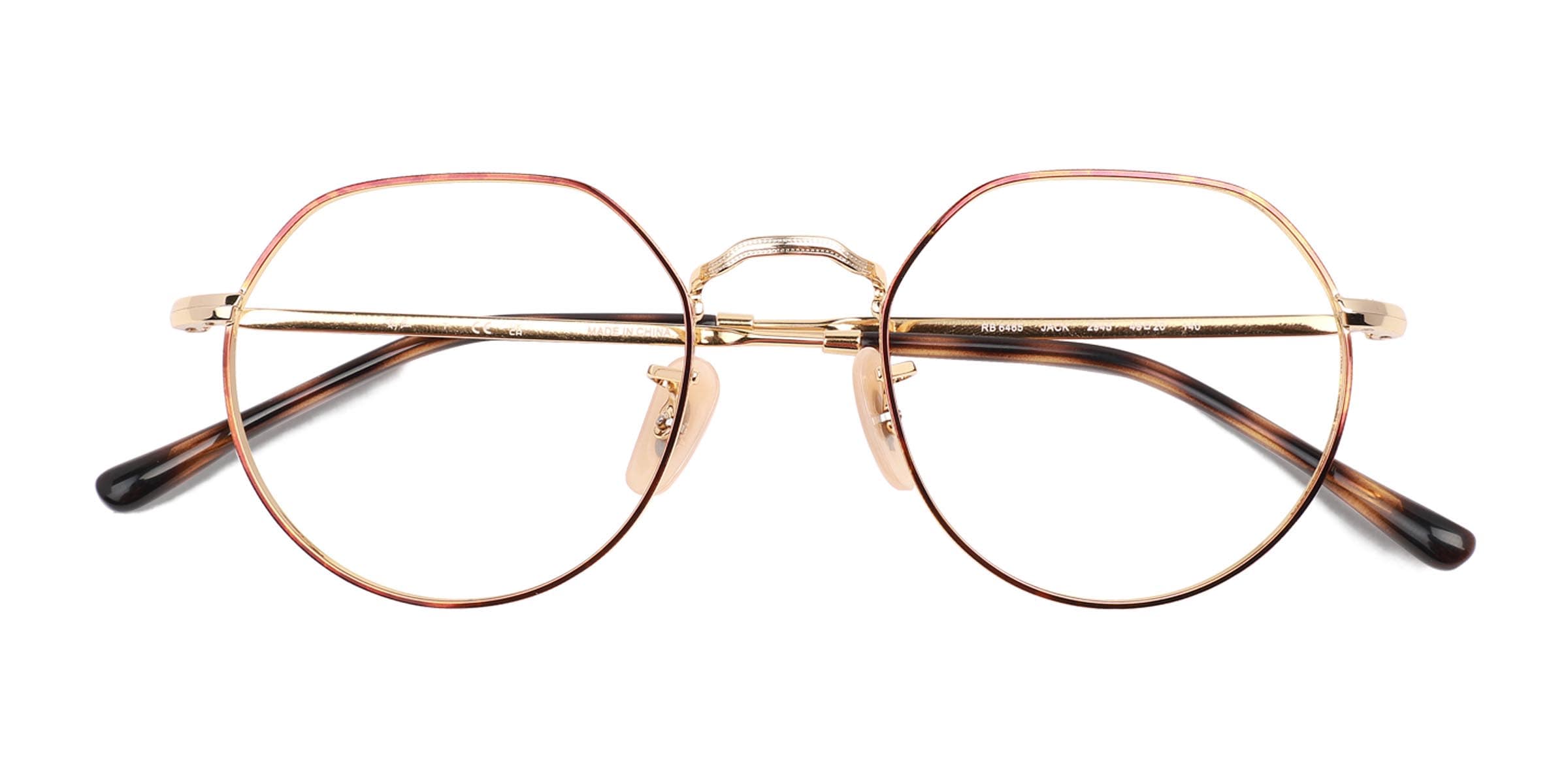 Ray-Ban RB6465 Jack - Geometric Tortoise On Arista Frame Eyeglasses