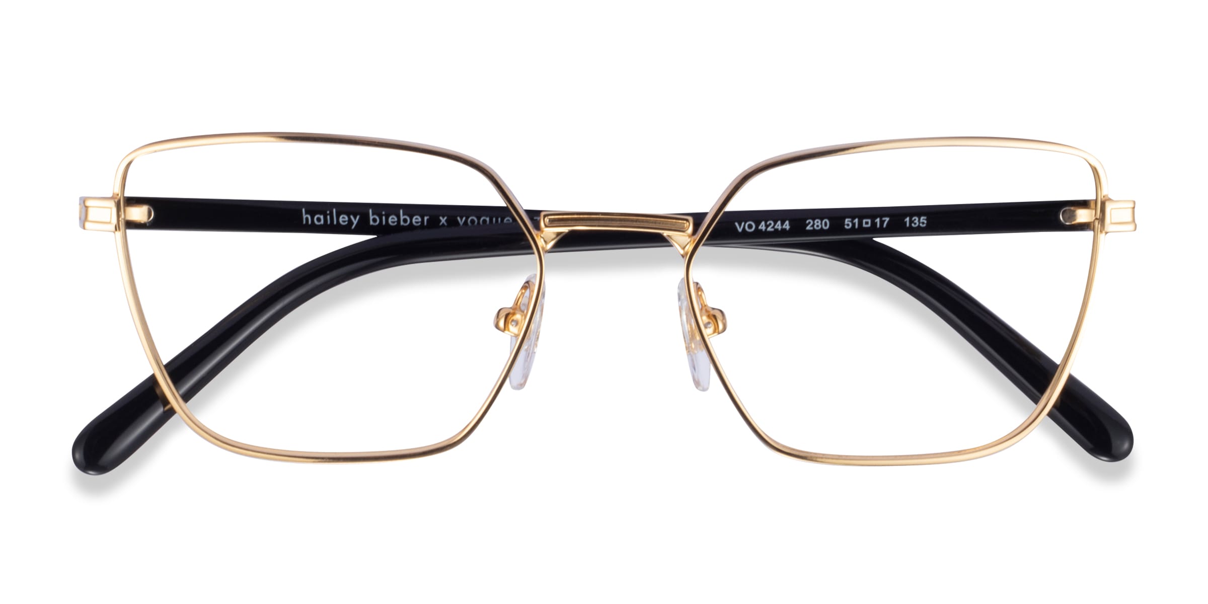 Vogue Eyewear VO4244 - Rectangle Gold Frame Glasses For Women