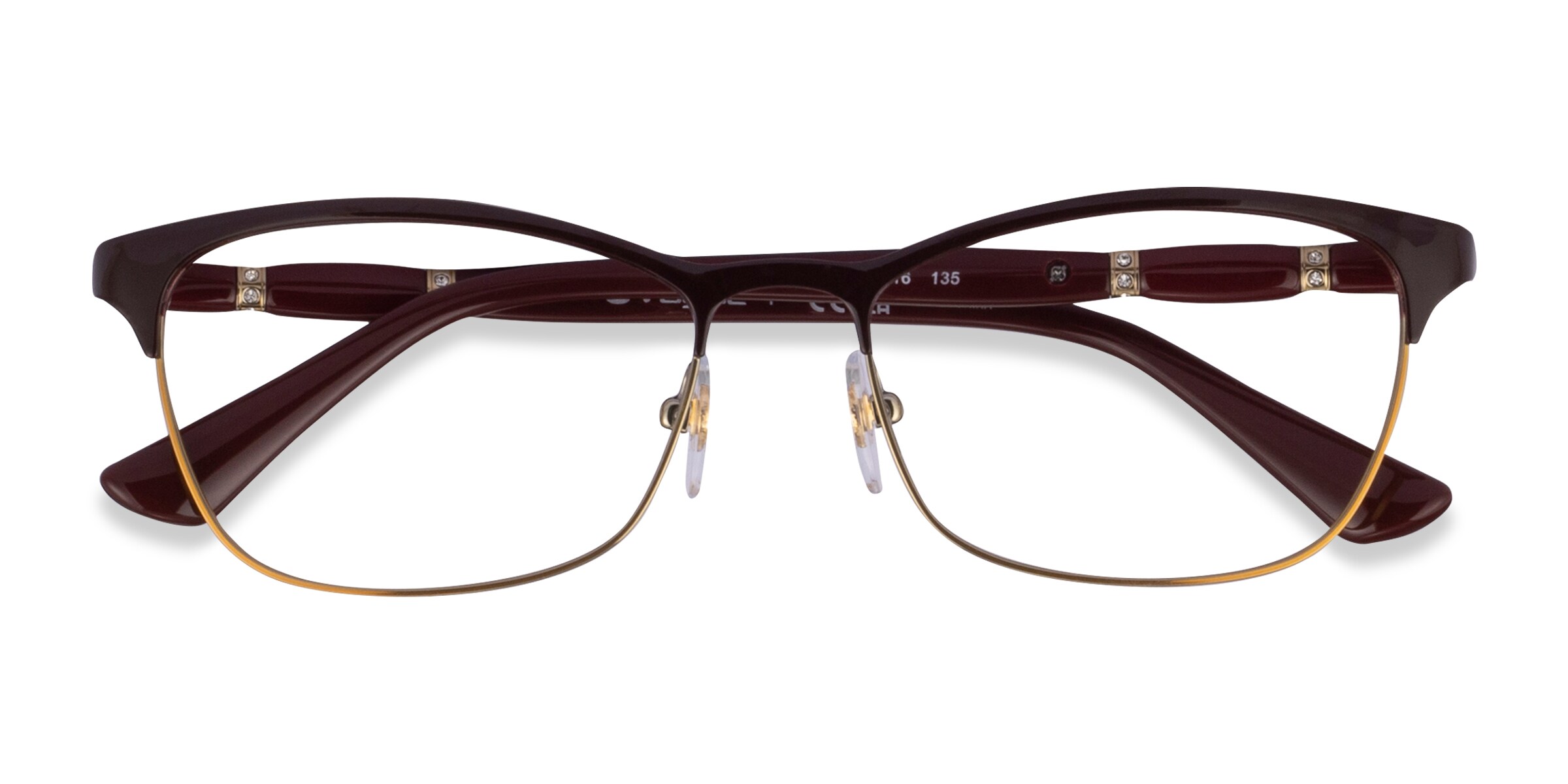 Vogue Eyewear VO3987B - Cat Eye Purple Frame Glasses For Women