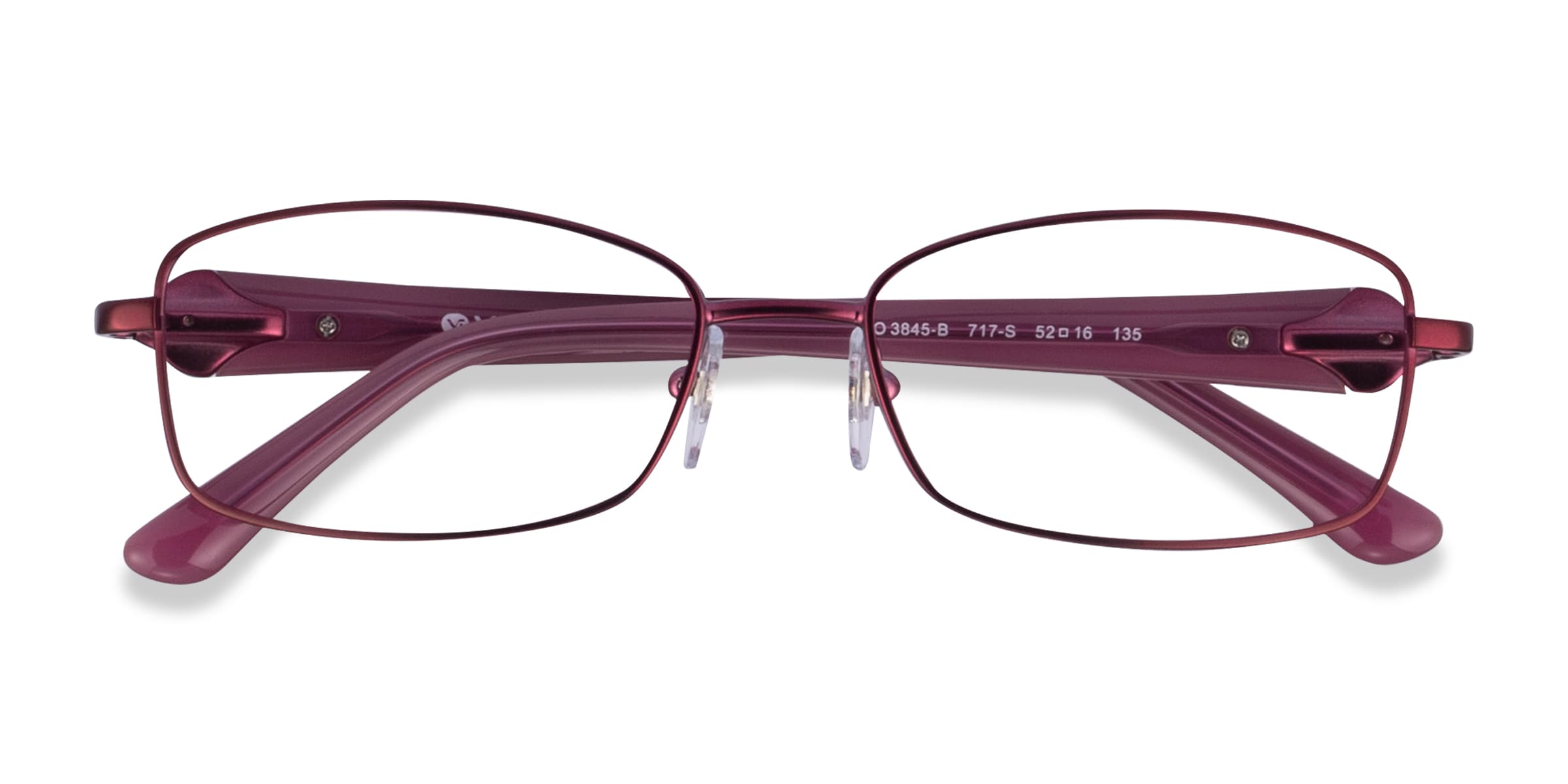 Vogue Eyewear VO3845B - Rectangle Matte Purple Frame Glasses For Women
