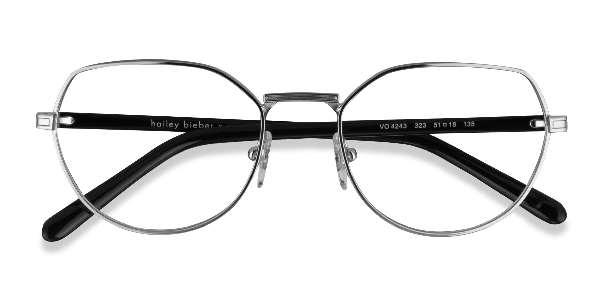 Vogue Eyewear VO4243 - Geometric Silver Frame Eyeglasses