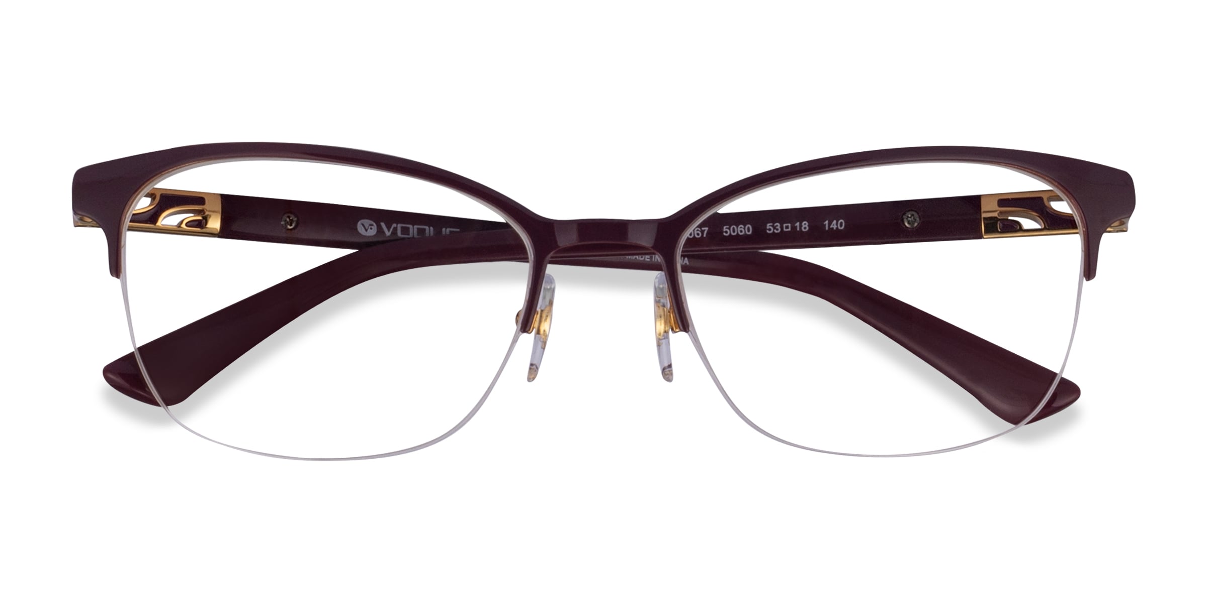 Vogue Eyewear VO4067 - Cat Eye Violet Frame Glasses For Women