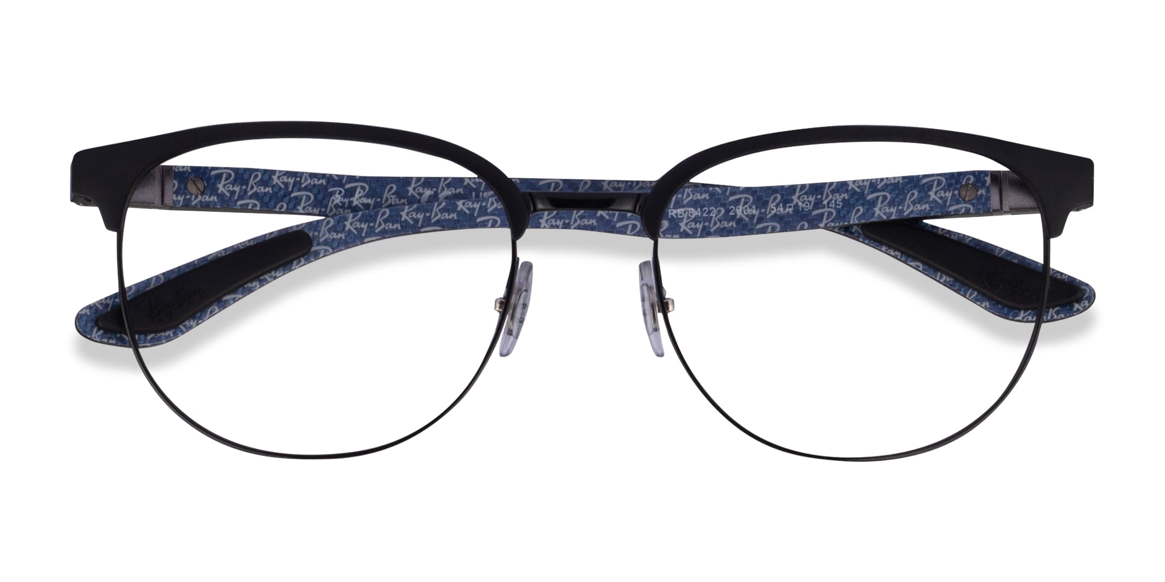 Ray-Ban RB8422 - Round Matte Black Frame Eyeglasses