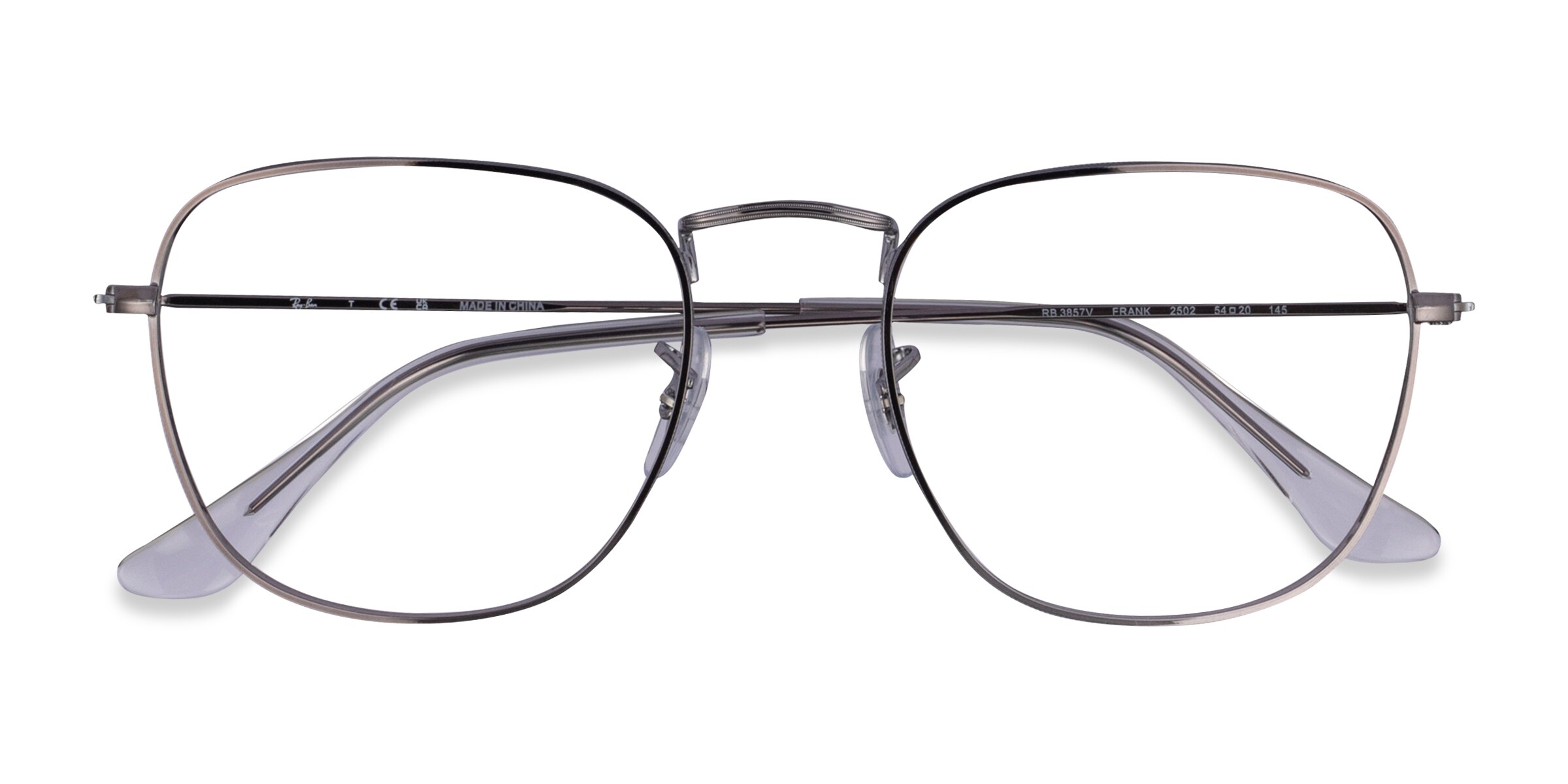 Ray-Ban RB3857V Frank - Square Gunmetal Frame Eyeglasses