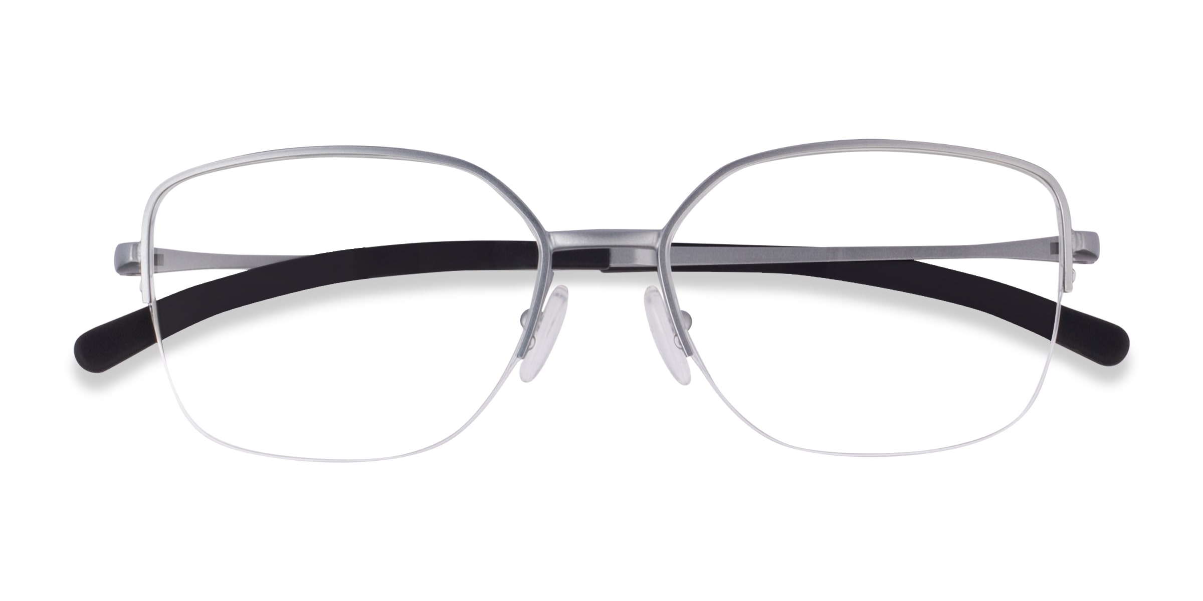 Oakley Moonglow - Square Satin Chrome Frame Eyeglasses