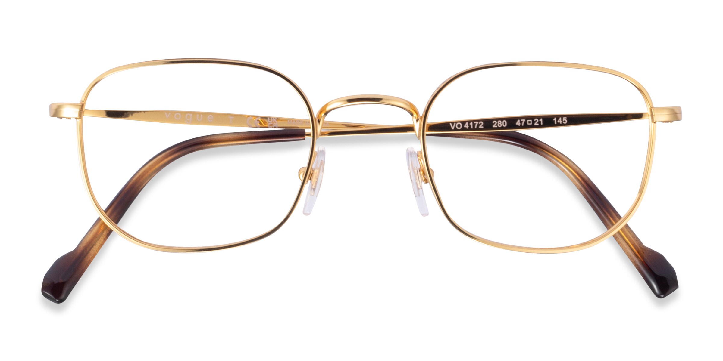 Vogue Eyewear VO4172 - Rectangle Gold Frame Eyeglasses