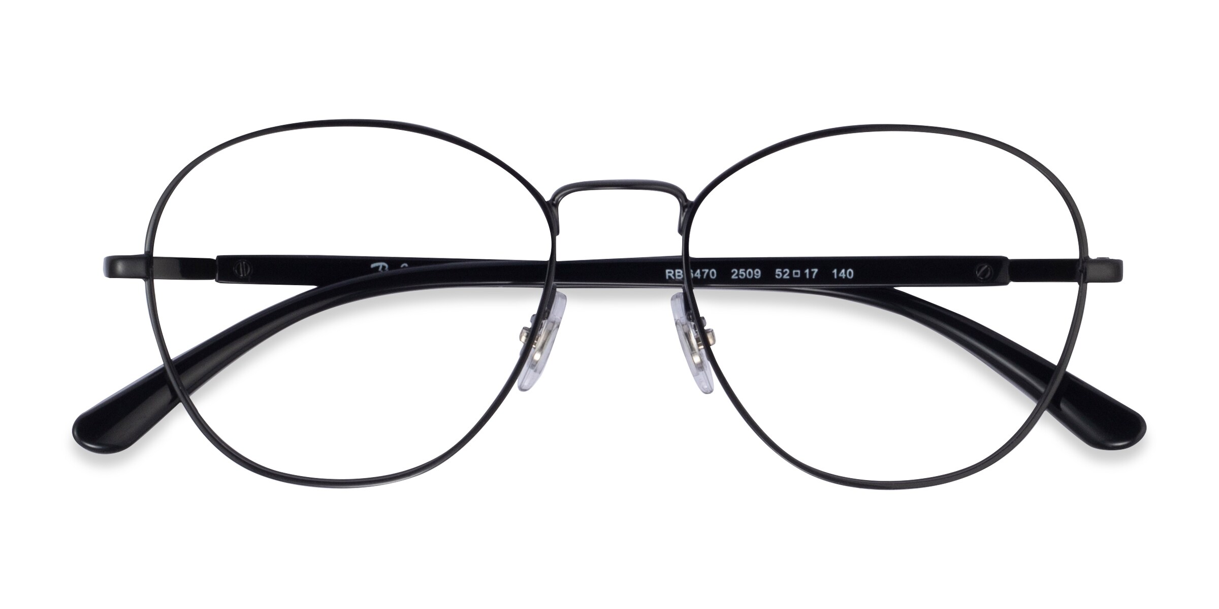 Ray-Ban RB6470 - Round Black Frame Eyeglasses