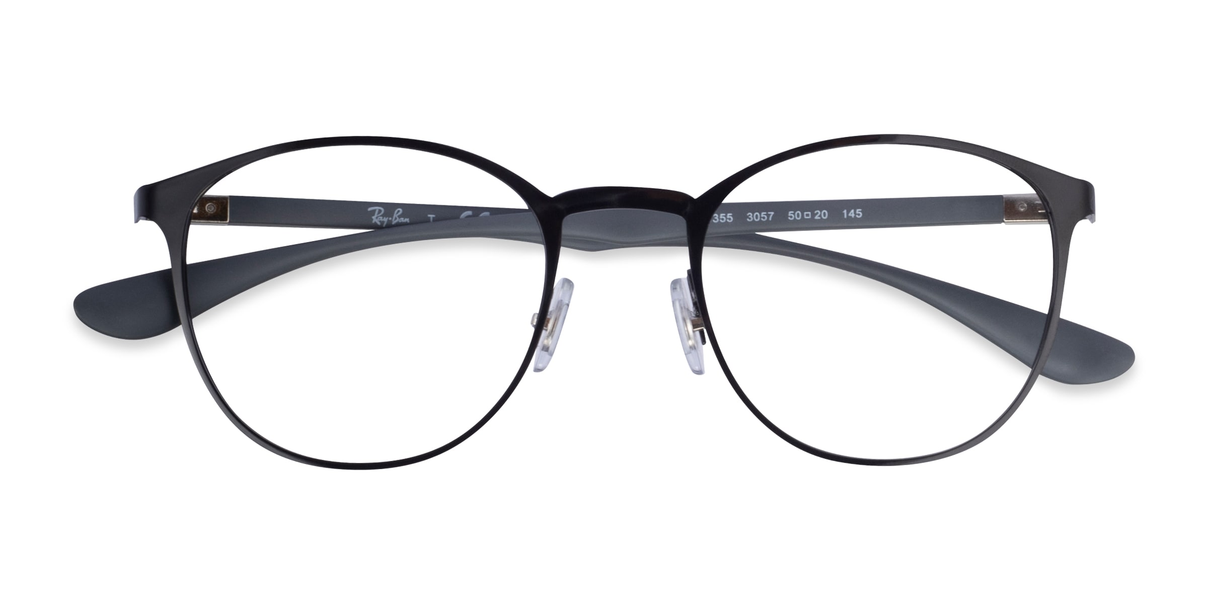 Ray-Ban RB6355 - Round Black Frame Eyeglasses