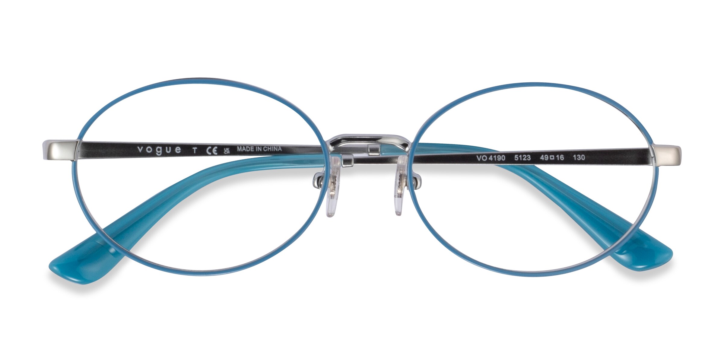 Vogue Eyewear VO4190 - Oval Azure Silver Frame Eyeglasses