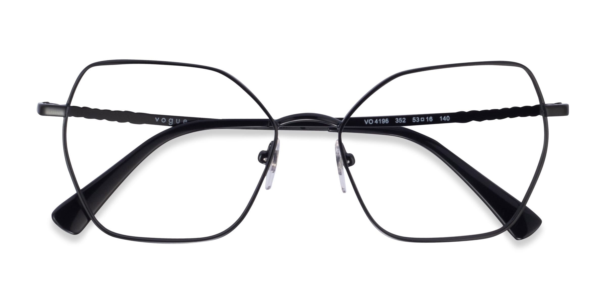 Vogue Eyewear VO4196 - Geometric Black Frame Eyeglasses