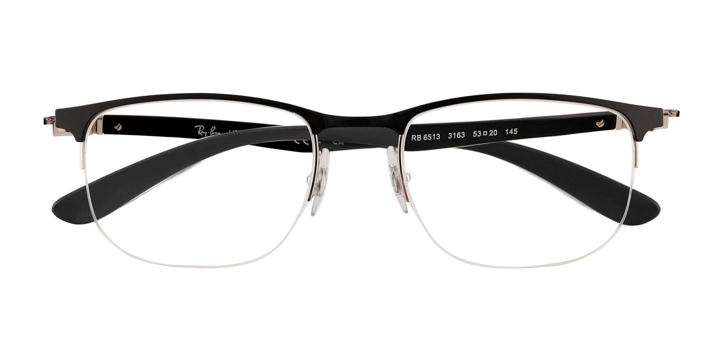 Ray-Ban RB6513 - Rectangle Black Frame Eyeglasses