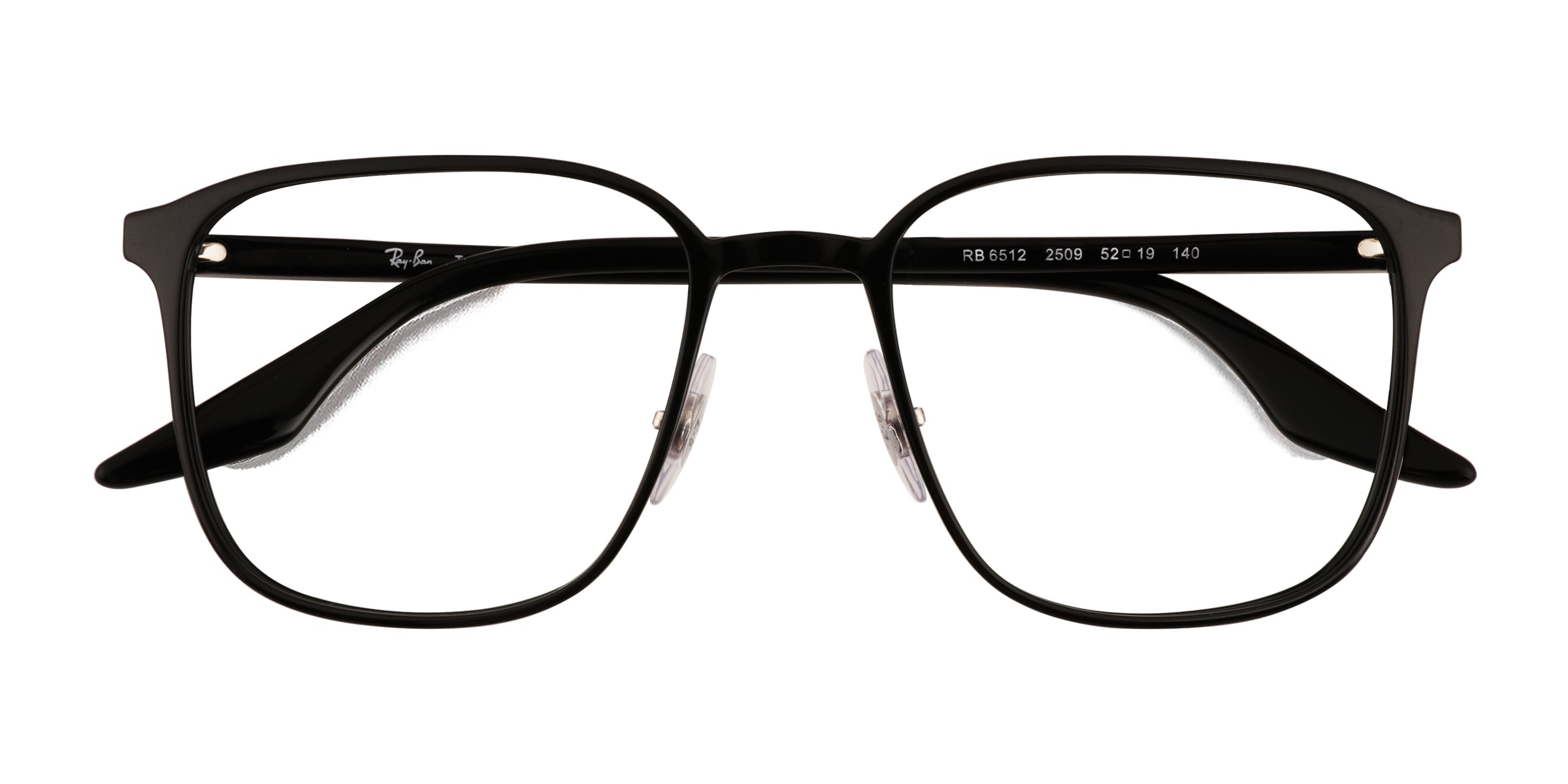 Ray-Ban RB6512 - Square Black Frame Eyeglasses