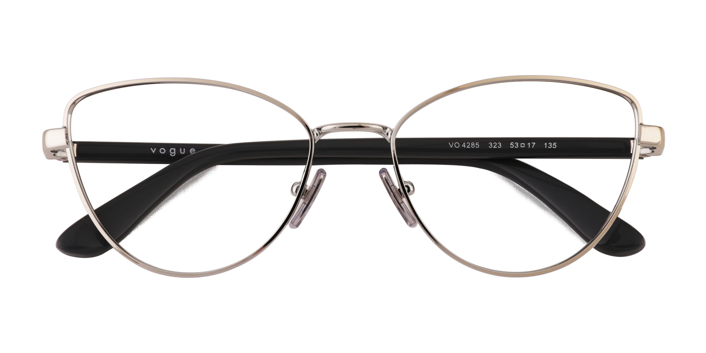 Vogue Eyewear VO4285 - Cat Eye Silver Frame Glasses For Women