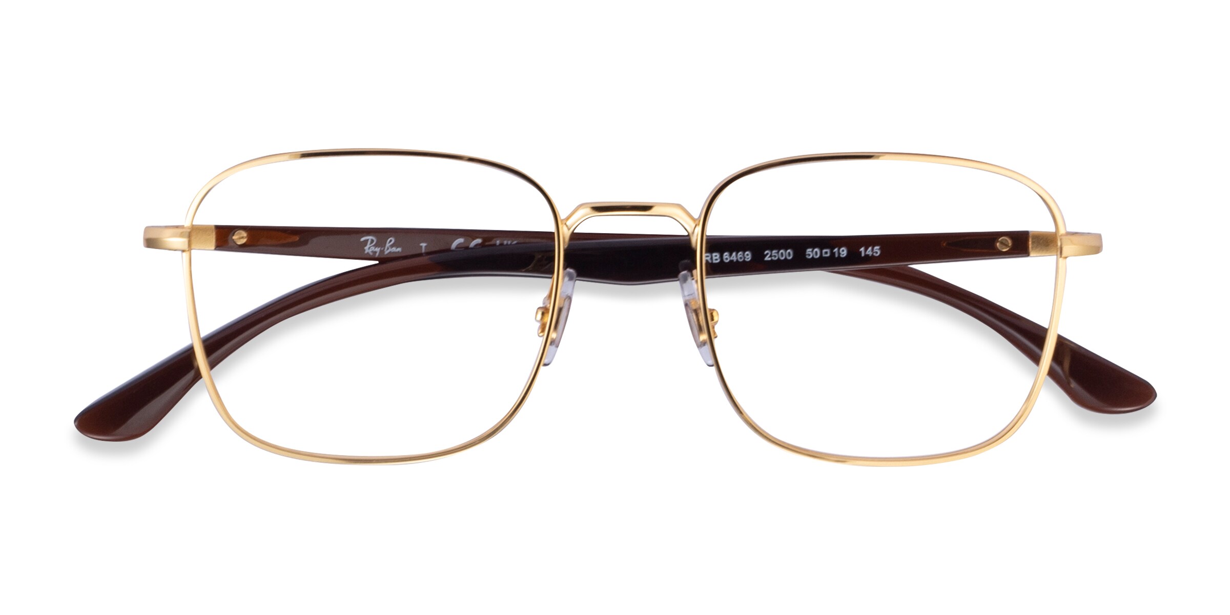 Ray-Ban RB6469 - Square Gold Frame Eyeglasses