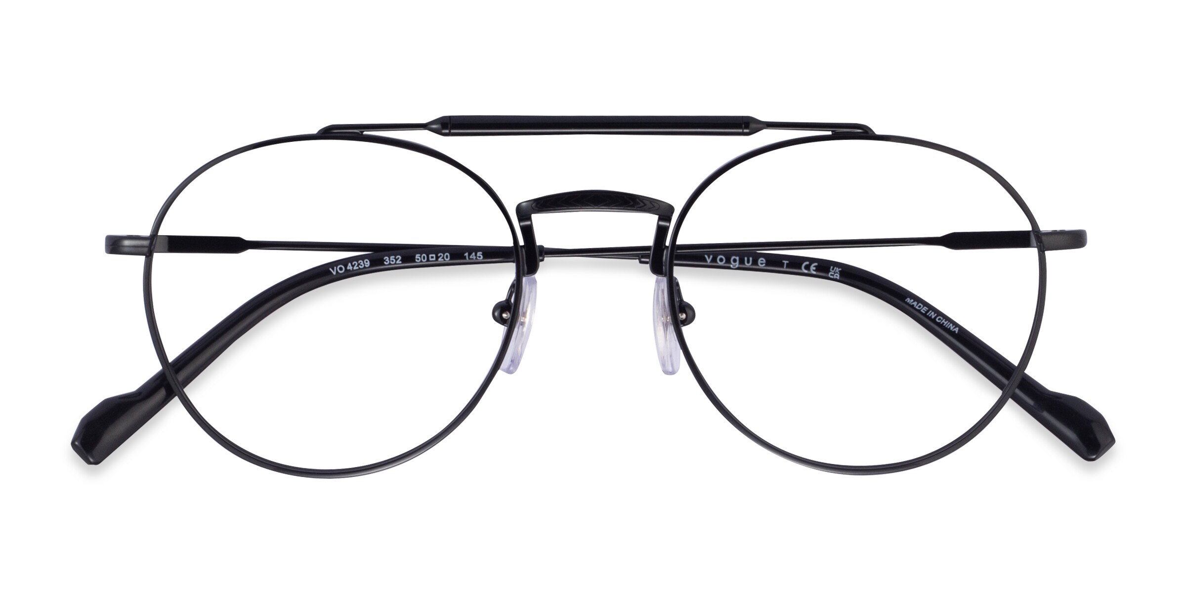 Vogue Eyewear VO4239 - Aviator Black Frame Eyeglasses
