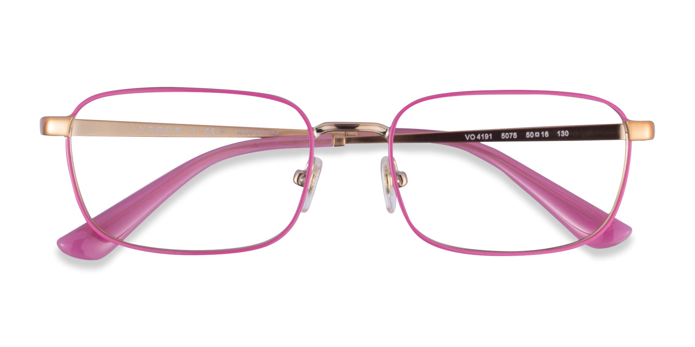 Vogue Eyewear VO4191 - Rectangle Pink Frame Glasses For Women