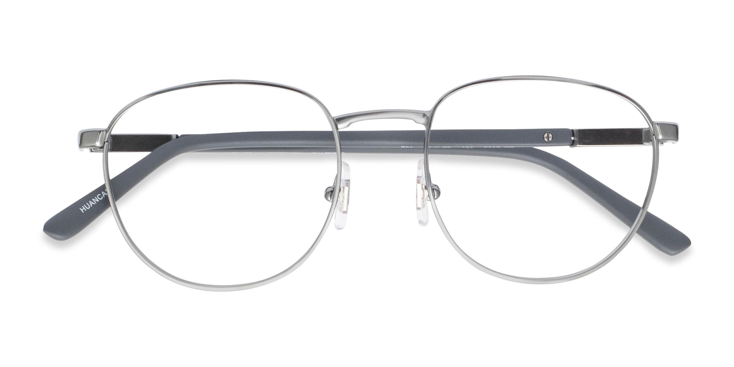 ARNETTE Huancas - Round Matte Silver Frame Eyeglasses