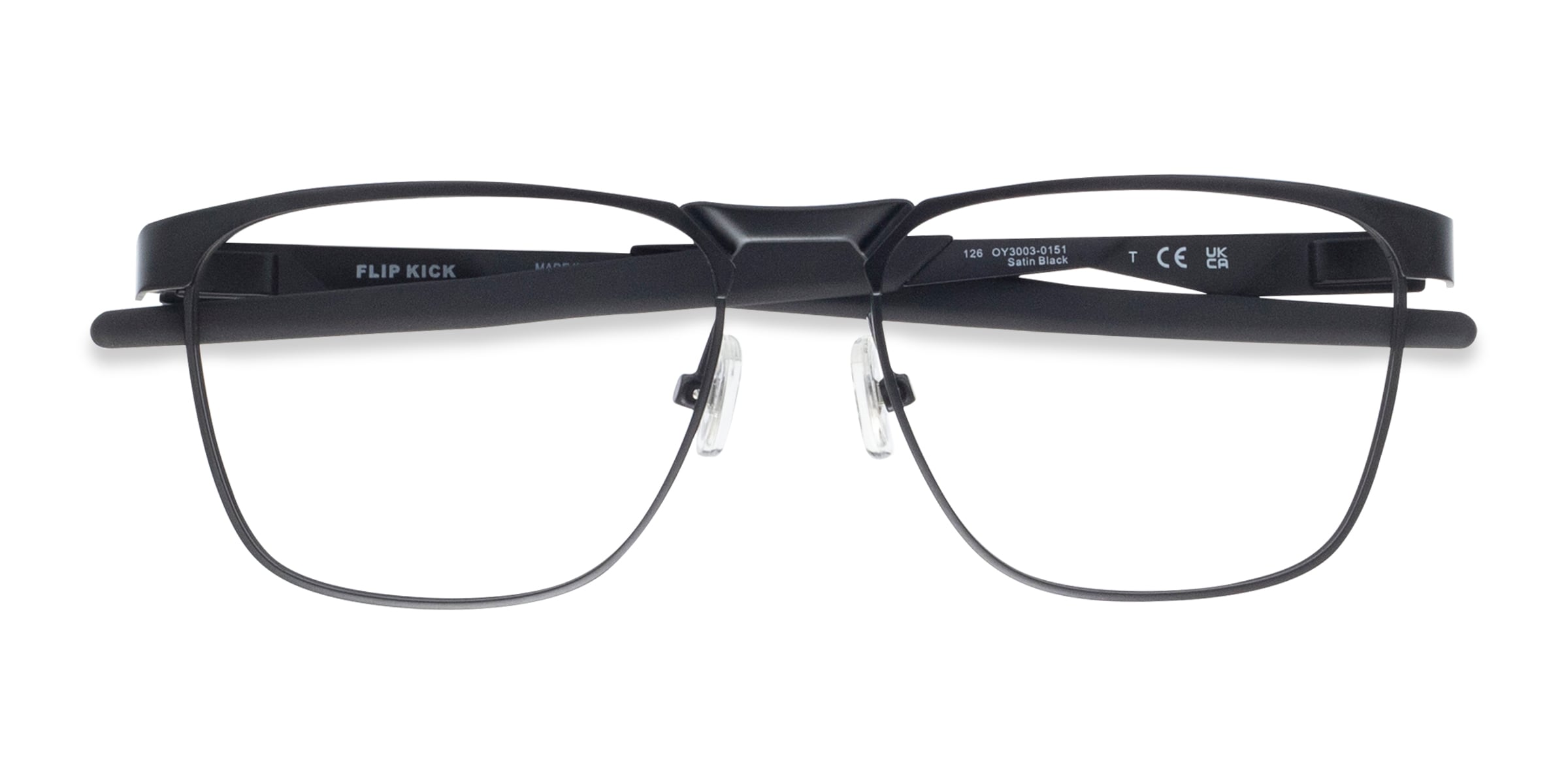 Oakley Flip Kick - Square Matte Black Frame Eyeglasses