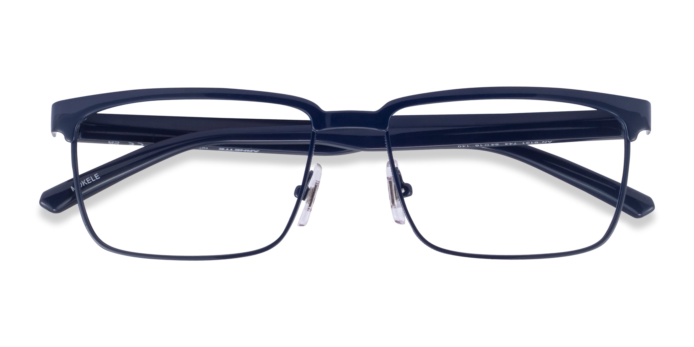 ARNETTE Mokele - Rectangle Dark Blue Frame Glasses For Men