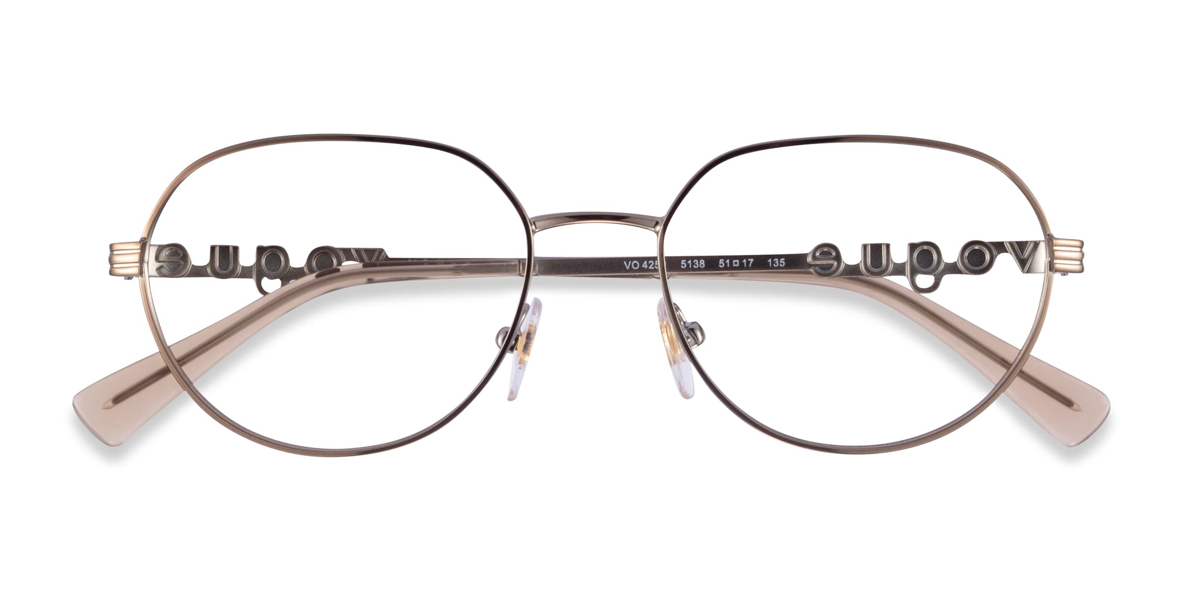 Vogue Eyewear VO4259 - Oval Light Brown Frame Eyeglasses