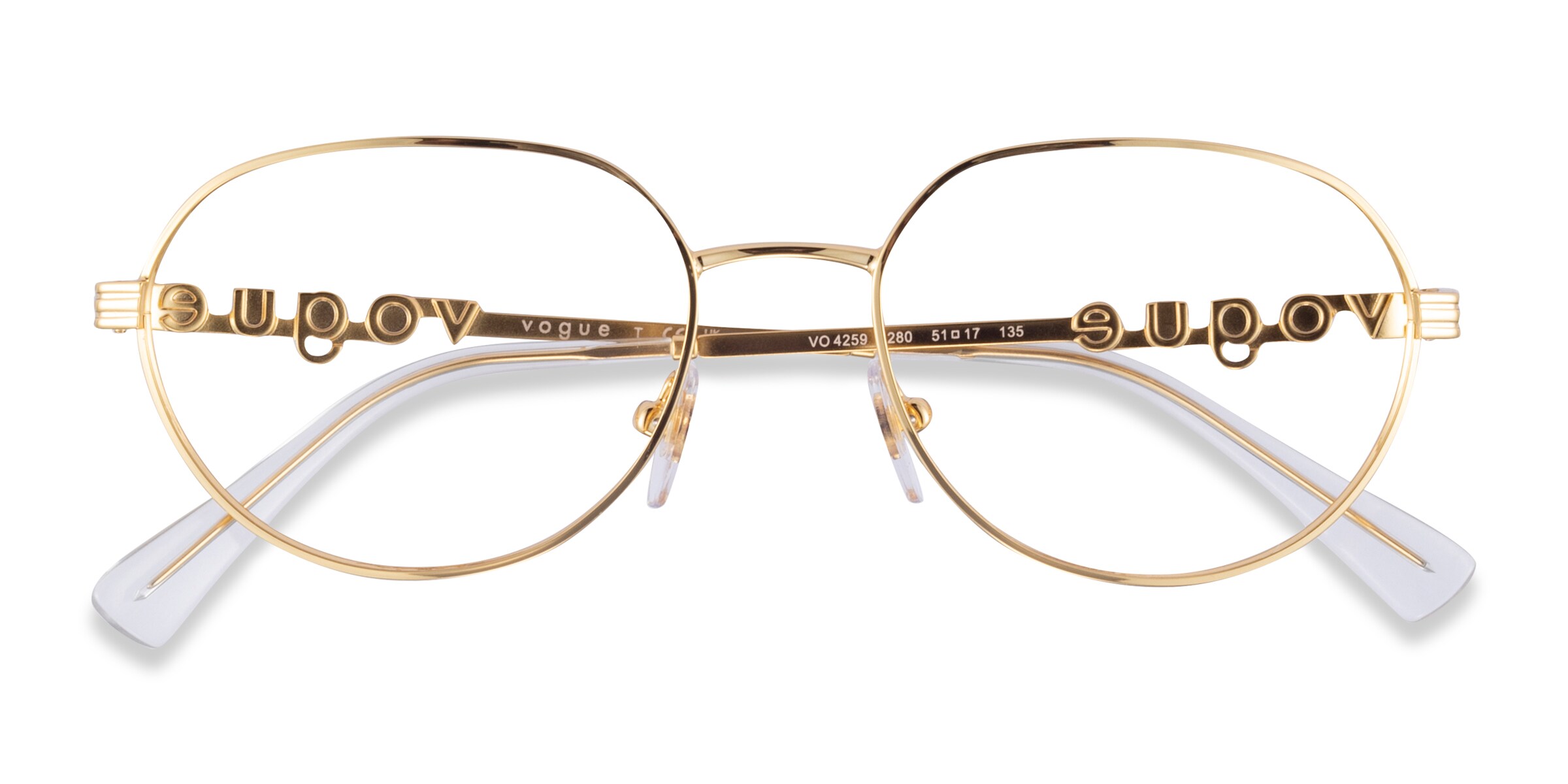 Vogue Eyewear VO4259 - Oval Gold Frame Eyeglasses