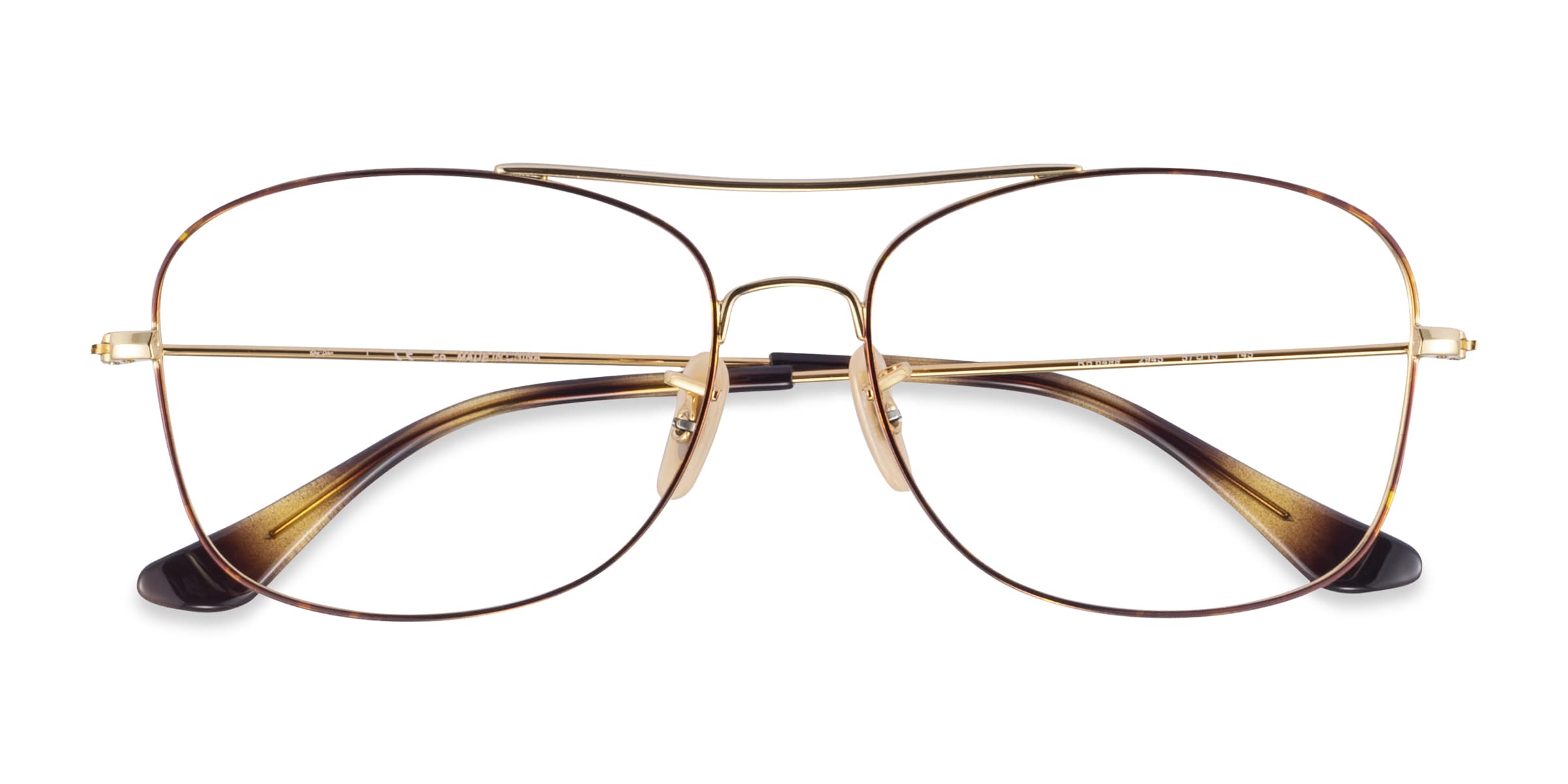 Ray-Ban RB6499 - Aviator Tortoise Gold Frame Eyeglasses