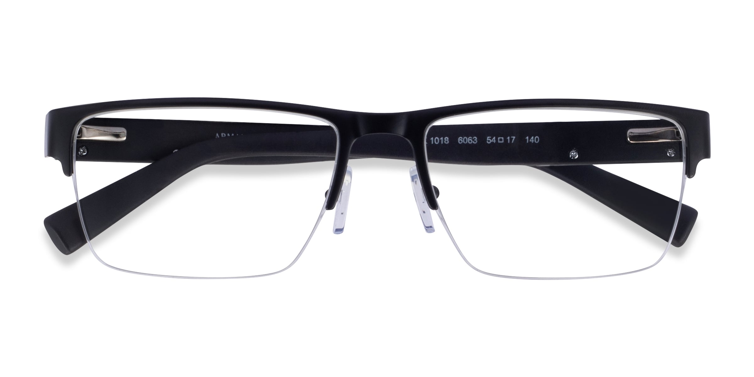 Armani Exchange AX1018 - Rectangle Matte Black Frame Eyeglasses