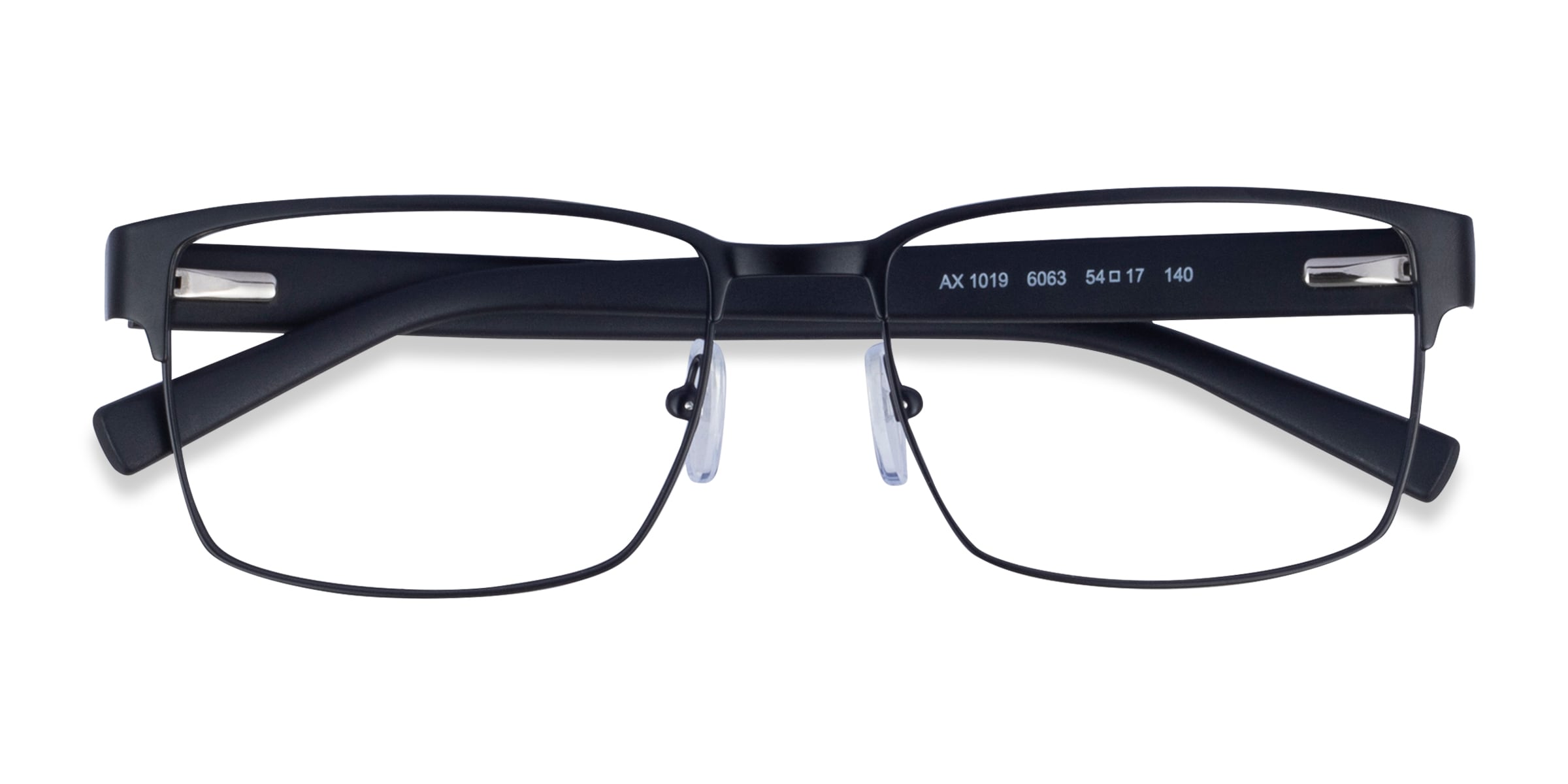 Armani Exchange AX1019 - Rectangle Matte Black Frame Eyeglasses