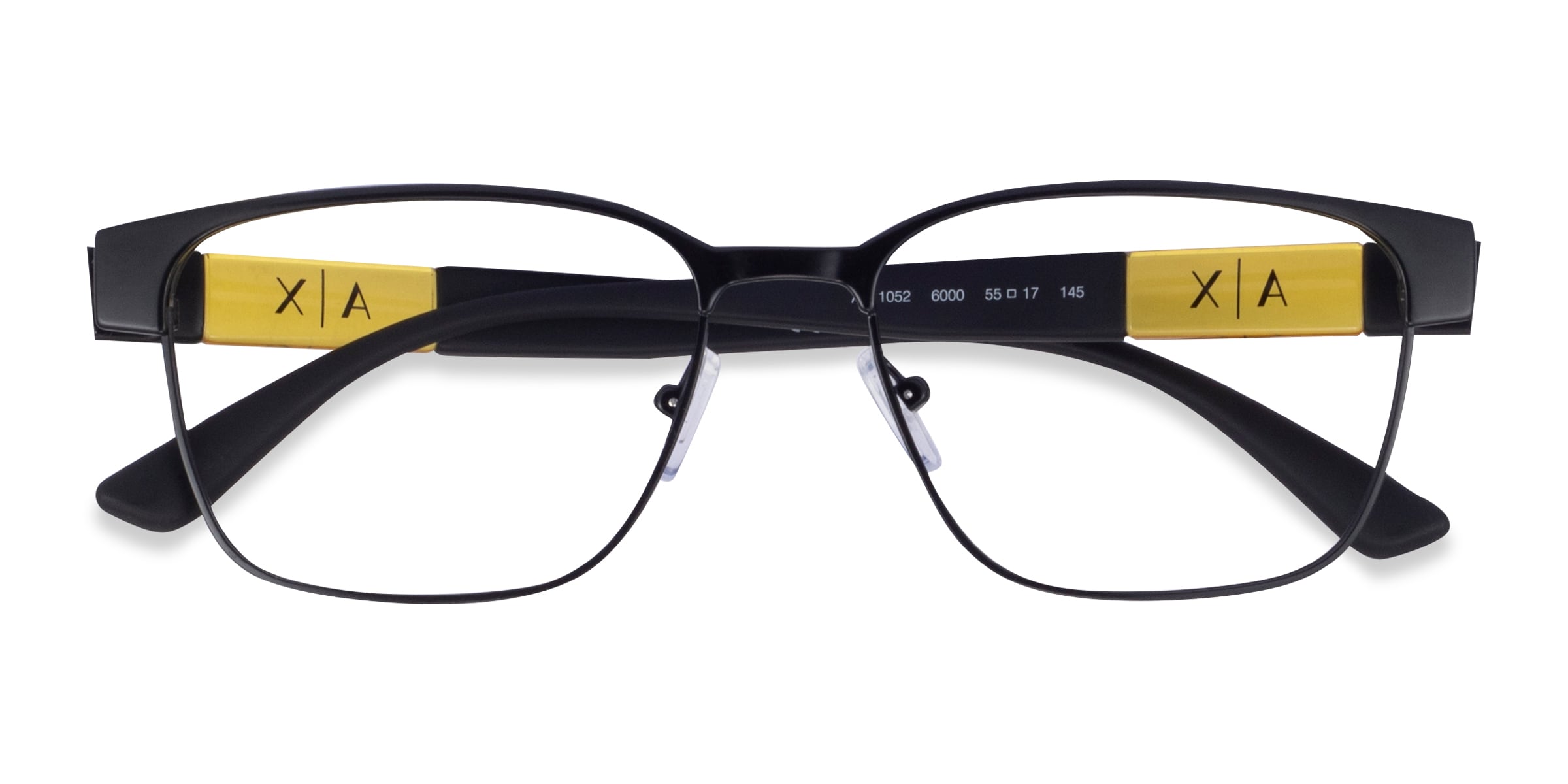 Armani Exchange AX1052 - Square Matte Black Frame Eyeglasses
