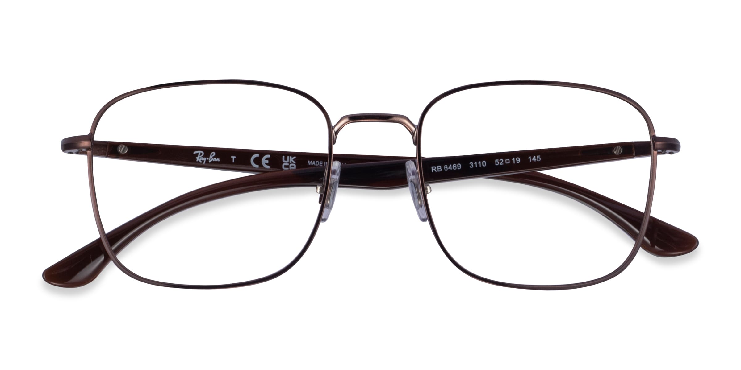 Ray-Ban RB6469 - Square Matte Bronze Frame Eyeglasses